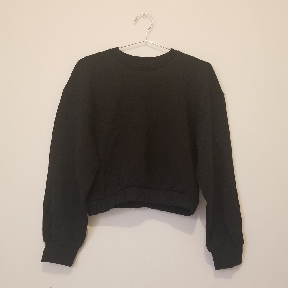 ZARA cropped sweatshirt with band